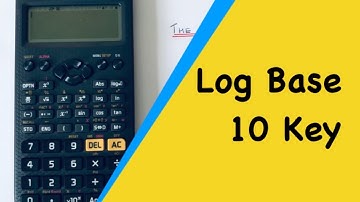The Log Base 10 Key. How To Work Out A Log Of Base 10 Using A Casio Classwiz fx-85GTX Calculator.
