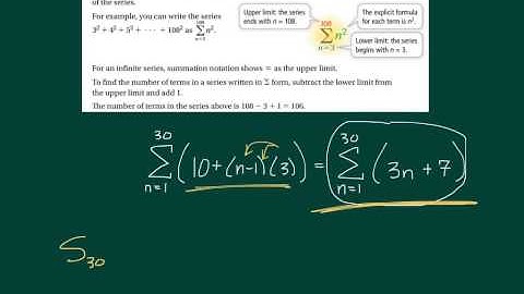 9.4 Arithmetic Series