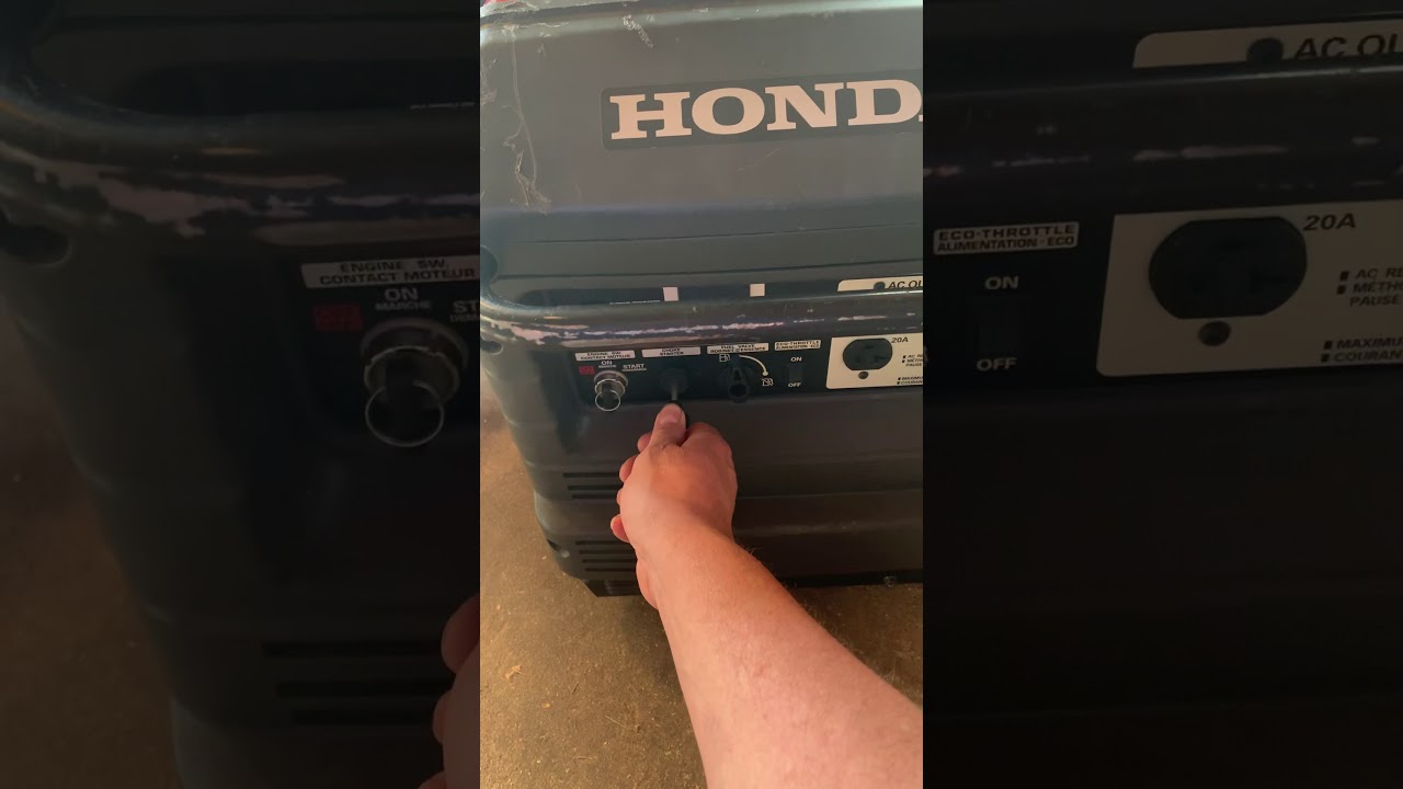 Honda generator - YouTube