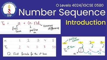 Mathematics - Number Sequence | GCSE 4024 | IGCSE 0580 | Class 10th | Class 9th | BA/B. Com/BS