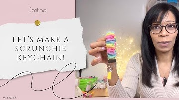 🧵 An EASY way to make scrunchie keychains!