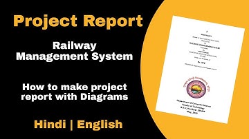 railway management system project synopsis | how to make project synopsis in Hindi