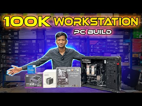 100K Workstation PC BUILD 🔥 INTEL  i7-13700k | ASUS PRIME Z790-P WIFI |  COOLER MASTER  force 500