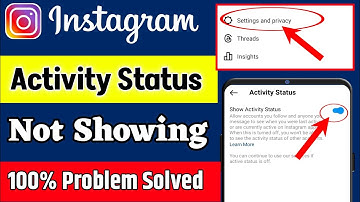 How to fix instagram activity status option not showing | How to turn off active status on instagram