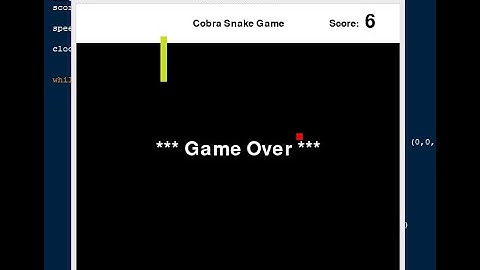 Cobra Snake Game using Python