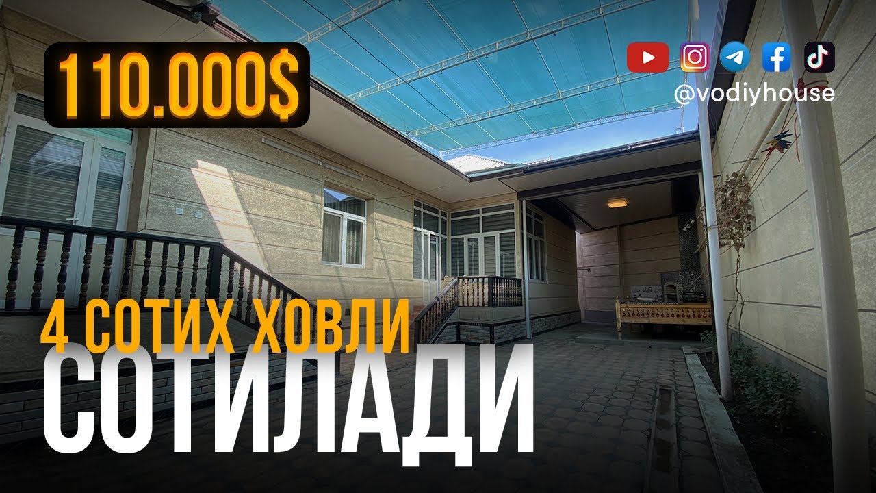 Фарғона шаҳар, Комсомольская’да 4 сотихли ҳовли сотилади