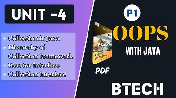 OOPS with Java Unit 4 Part 1 | Collections Framework | Iterator & Collection Interface | AKTU