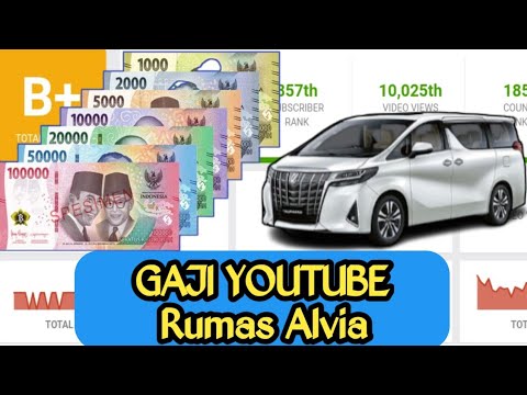 ☑️ Gaji Rumas Alvia Dari YouTube