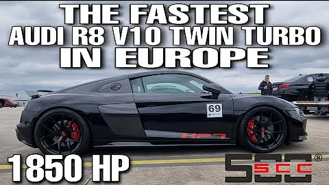 1850HP Twin Turbo Audi R8 Performance | Insane acceleration 0-364 Km/h & 0-226 mph (DRAGY TIMES)