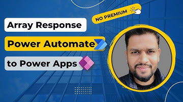 Send Array/JSON Response from Power Automate Flow to Power Apps #PowerApps #PowerAutomate #Response