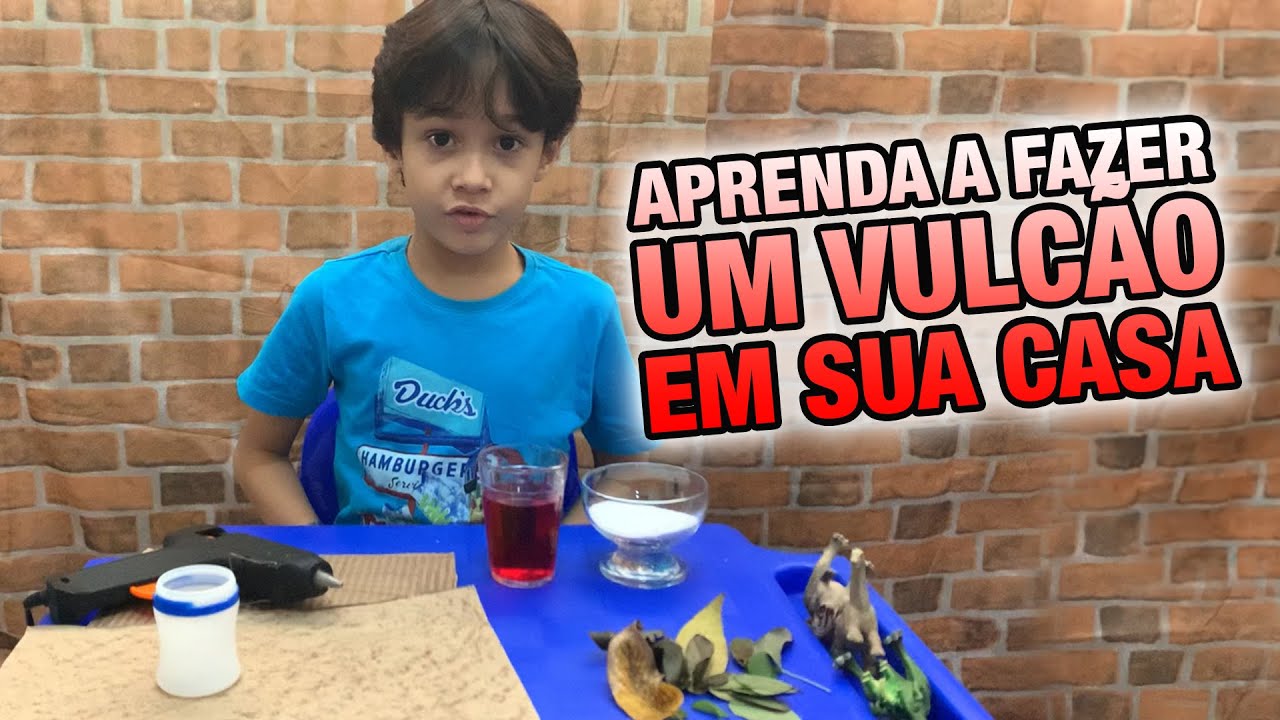 Aprenda a fazer um vulcão em casa - YouTube