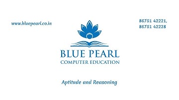 Blue Pearl Computer Education  - Aptitude - Solution