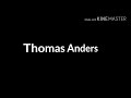 Thomas Anders- Ein Augenblick der alles dreht lyrics