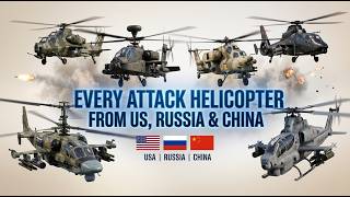 Every Attack Helicopter from USA, Russia & China 🚁💙 | Full Comparison