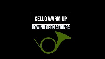 Cello Play Along Warm Up for Beginners | Bowing Open Strings