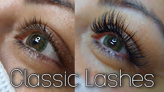 Classic Eyelash Extensions - How to do a full set | Black Swan Beauty