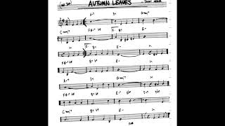 Real Jazz Trio Backing Track "Autumn Leaves" by Johnny Mercer (piano, bass, drums, 112bpm)