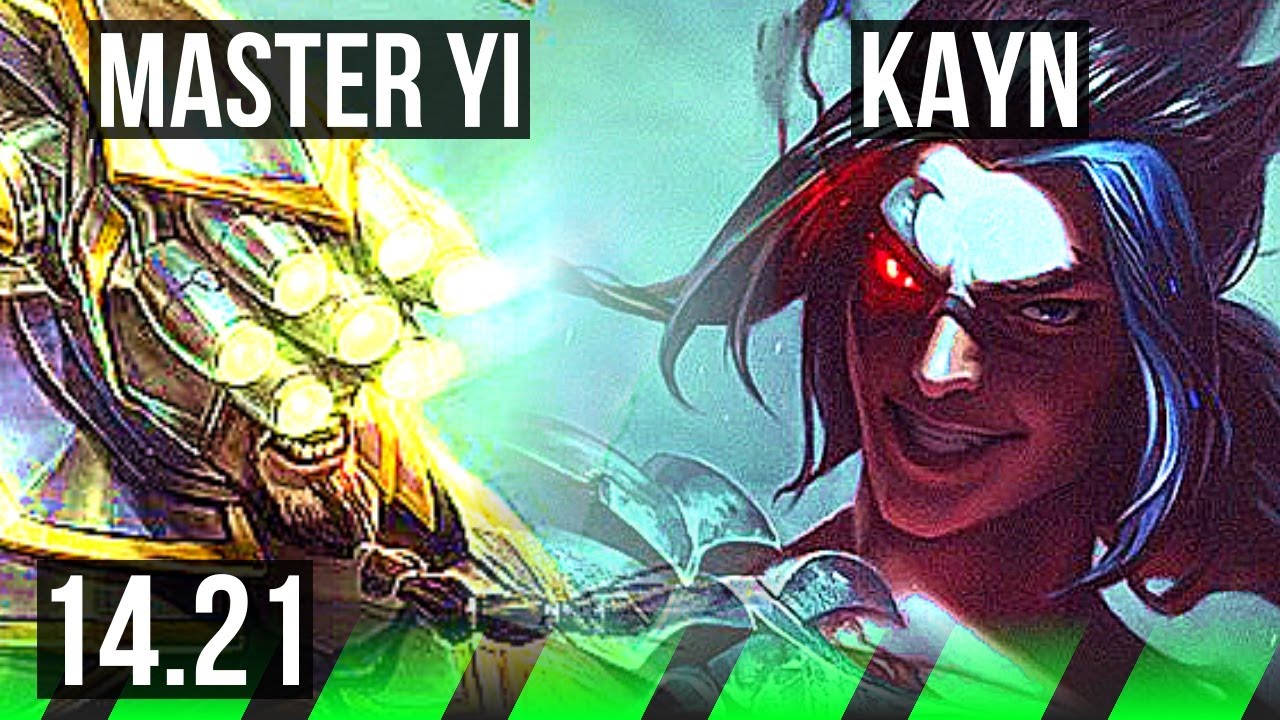 MASTER YI vs KAYN (JGL) | Rank 3 Yi, 600+ games | NA Grandmaster | 14. ...