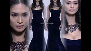 [HD] NEW YORK FASHION WEEK: MISS UNIVERSE 2015 PIA ALONZO WURTZBACH IN SHERRI HILL FALL 2016