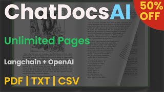 ChatDocsAI - Chat with PDF, TXT and CSV Files with AI - Windows