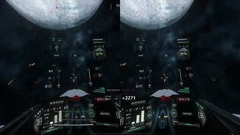 [Short test] 3D SBS - Star Citizen Native VR - PTU 4.5 - Vanduul Swarm - Wolf