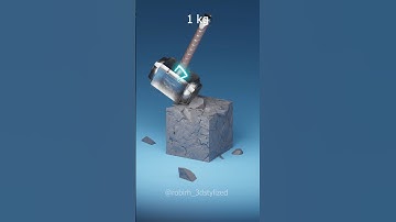 3D Crash Simulation in Mjolnir #minecraft #3danimation #marvel