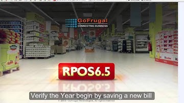 GoFrugal RPOS6.5 Year Begin Process 2016 - 2017