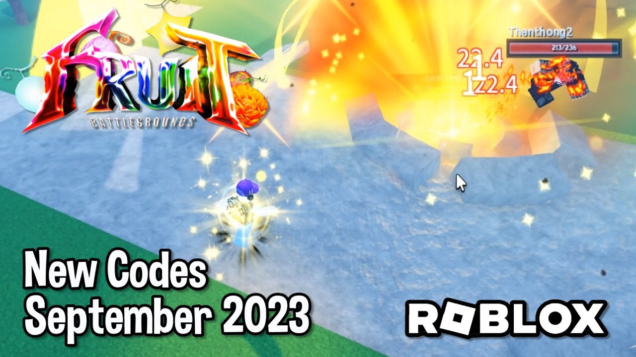 Roblox Fruit Battlegrounds New Codes September 2023 