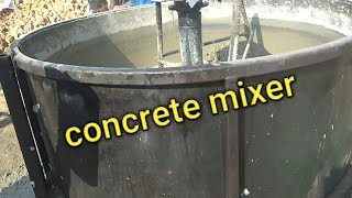 home made concrete pan mixer, concrete mixer machine for heavy duty