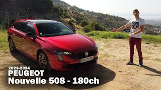 Nouvelle PEUGEOT 508 - 2023 avec un nouveau Moteur hybride 180