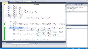 código de  encriptar y desencriptar un archivo con el programa Visual Basic.Net ...!!!