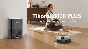 Tikom L8000 Plus Laser LiDAR Navigation Robotic Vacuum Vacuum and Mop