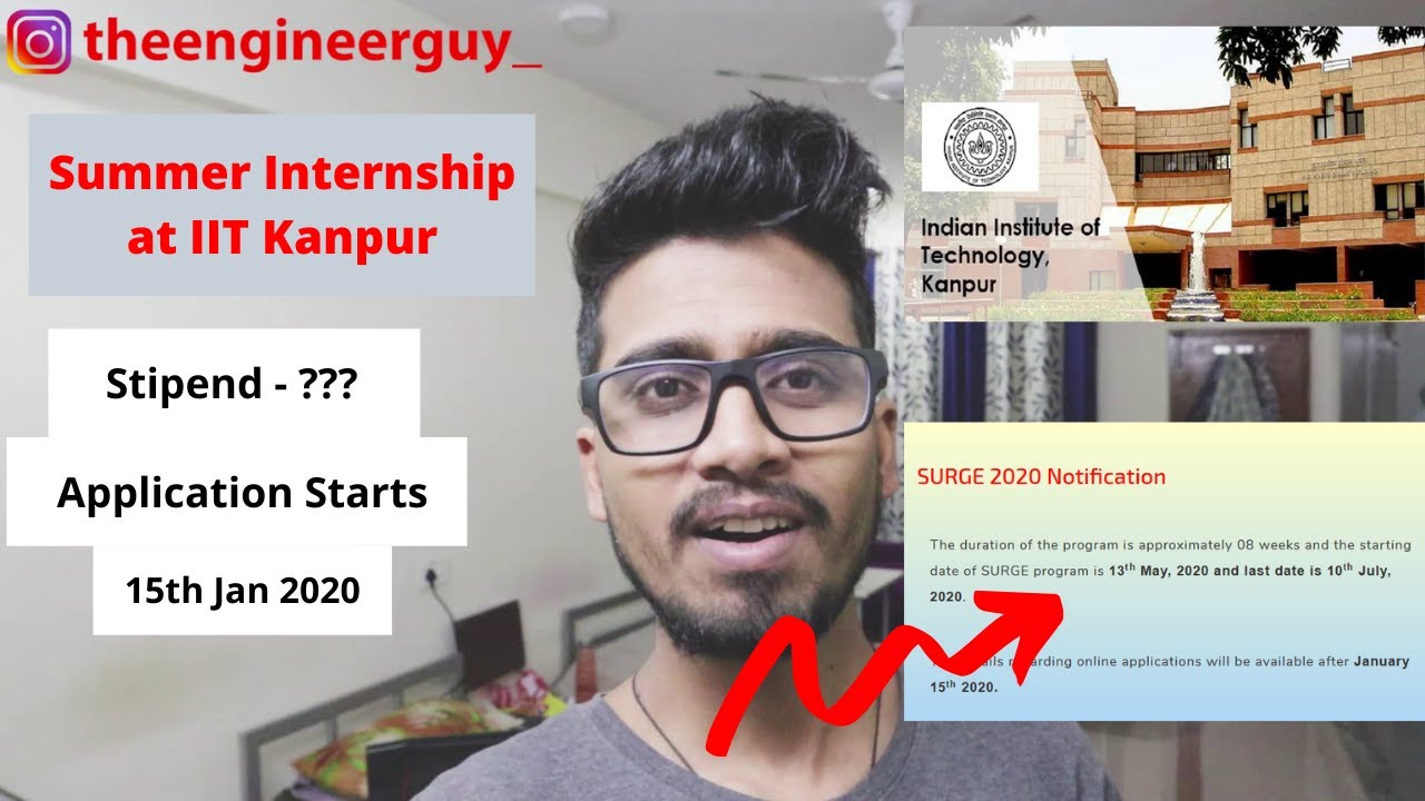 Summer Internship at IIT Kanpur Summer Research Internship Program