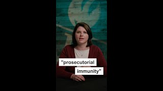 You've heard of 'Qualified Immunity' but have you heard about 'Prosecutorial Immunity'? #Shorts