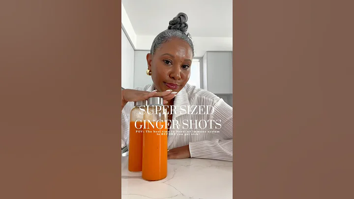 The one drink I WANT super sized 🍊🫚🥕🍋💛🧡 #gingershot #immunesupport #turmeric #juicing