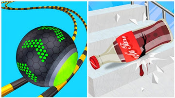 Going Balls vs Fragile Roll 3D - Gameplay Walkthrough (Freepya, Max Level)