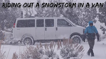 Living in a Van - Enduring a Severe Winter Snow Storm