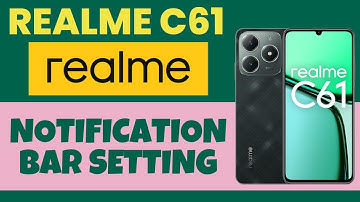 Notification Bar Setting Realme C61 || Set notification bar setting || Use of Notification Bar