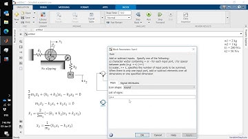 Matlab Simulink model of a Drum-Mass system
