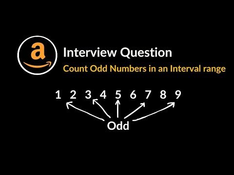 Count Odd Numbers in an Interval Range | Amazon Interview Question | Math & Geometry | LeetCode 1523