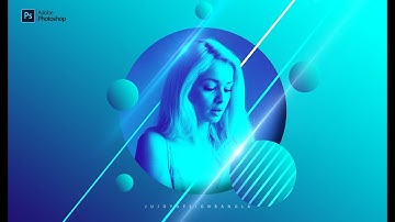 Geometric Shape Effect  Photoshop Tutorial by Ju Joy Design Bangla