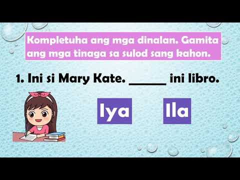 Hiligaynon: Tal-  us Pangalan sa Panag  iya (MTB)