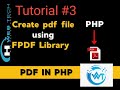 How to add image, header, and footer in PDF | PHP FPDF Tutorial #3