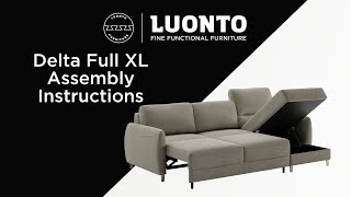 Delta Full XL Sleeper with Chaise — Assembly Instructions — Flip Function