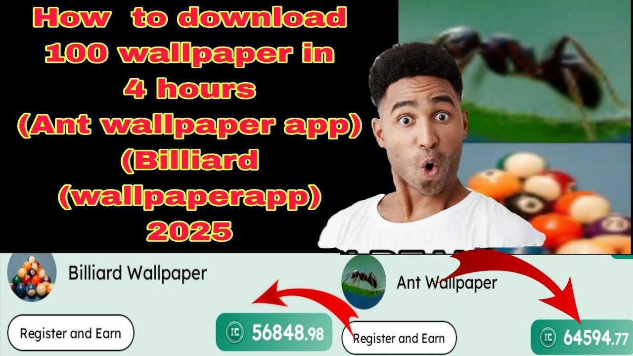 How to download 100 wallpaper Ant wallpaper app Billiard app 2025
