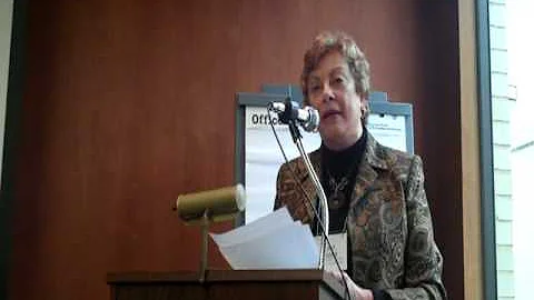 Carol Virostek, PhD, speaking at C/U Luncheon 2009...
