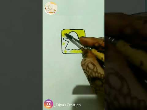 Satisfying Colouring On Snapchat LogoSnapchatViral Shorts Shorts Viral Statisfying Snapchat