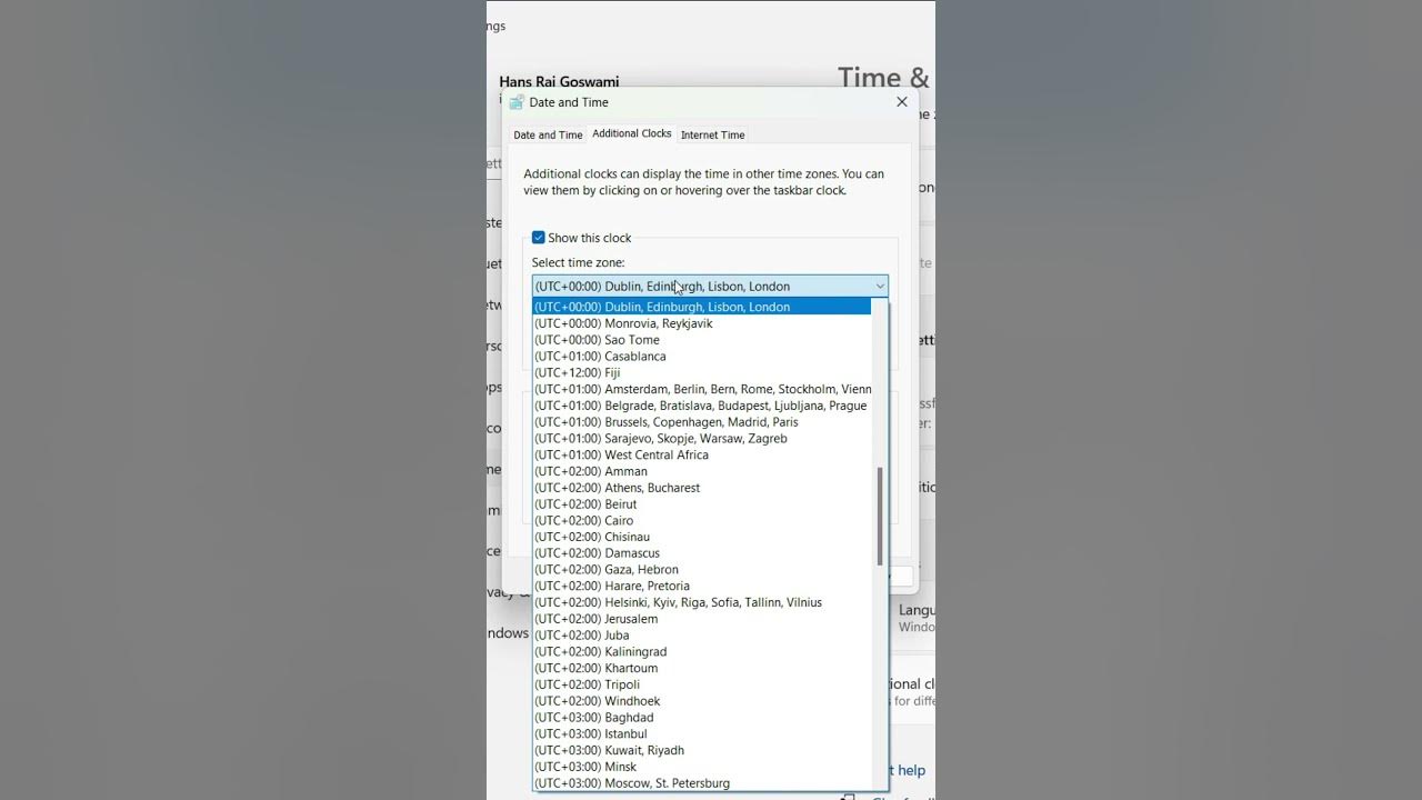 How to set multiple clocks on Windows 11 YouTube