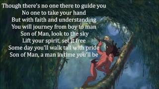 Miniatura de "Son of Man (w/ lyrics) From Disney's "Tarzan""