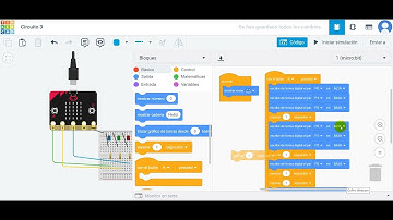 Circuito03 microbit en TinkerCAD